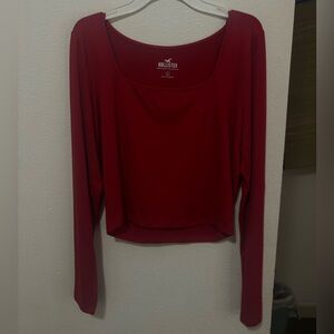 Hollister Women's Deep Red Blouse
